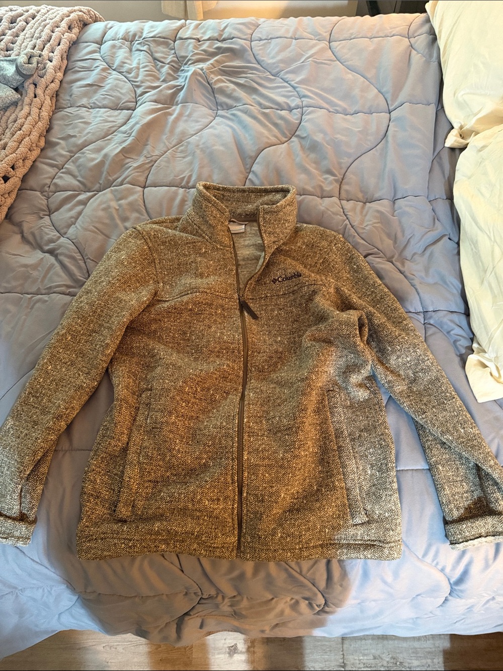 Columbia Men's Heathered Olive Full-Zip Jacket